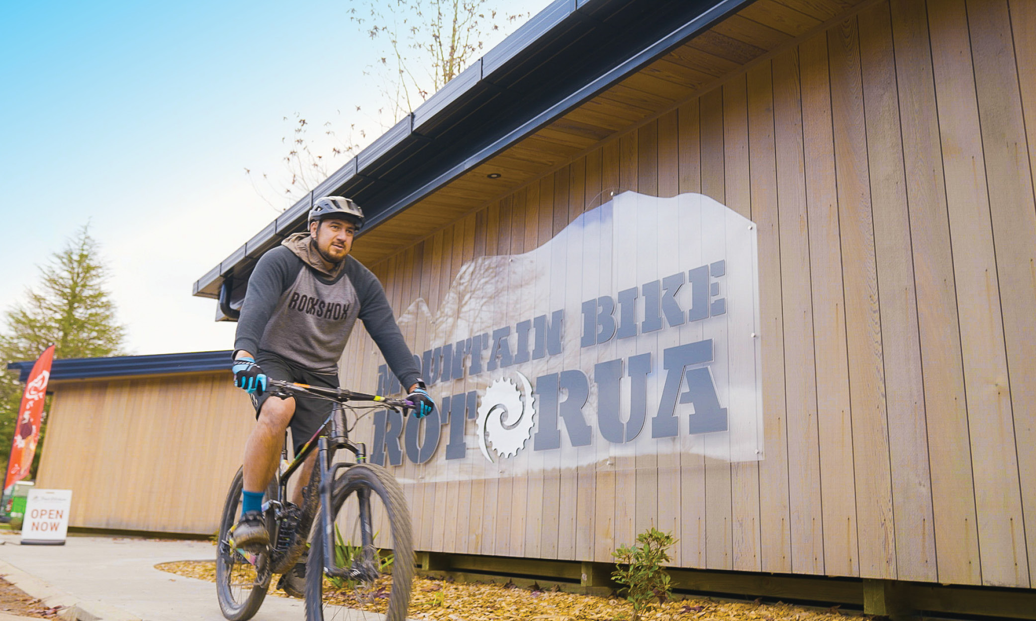 Takurua Mutu on his bike